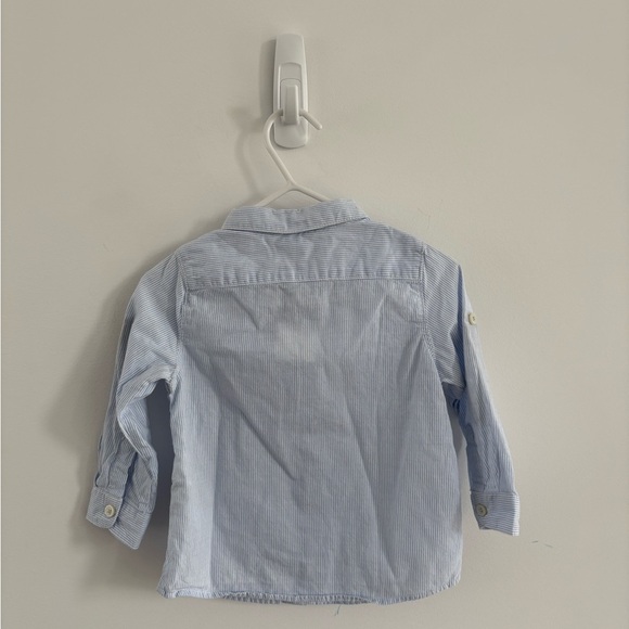 Zara Kids Blue Striped Shirt - Picture 2 of 2